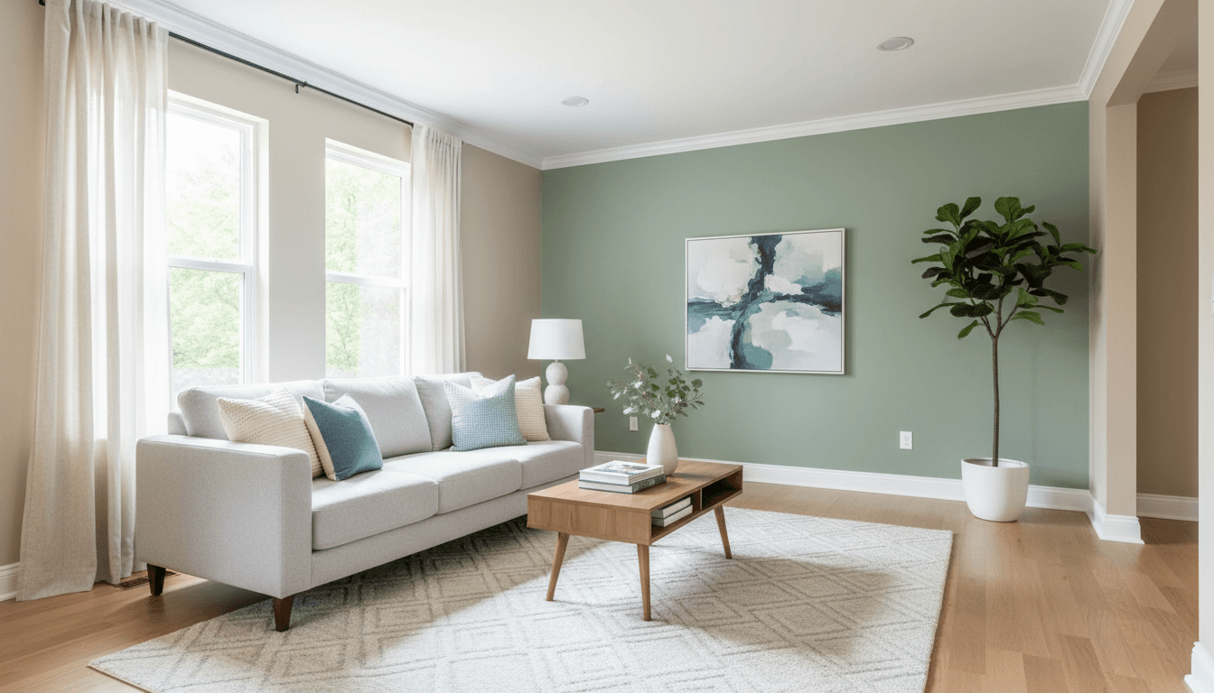 Completed interior painting project showcasing quality finish