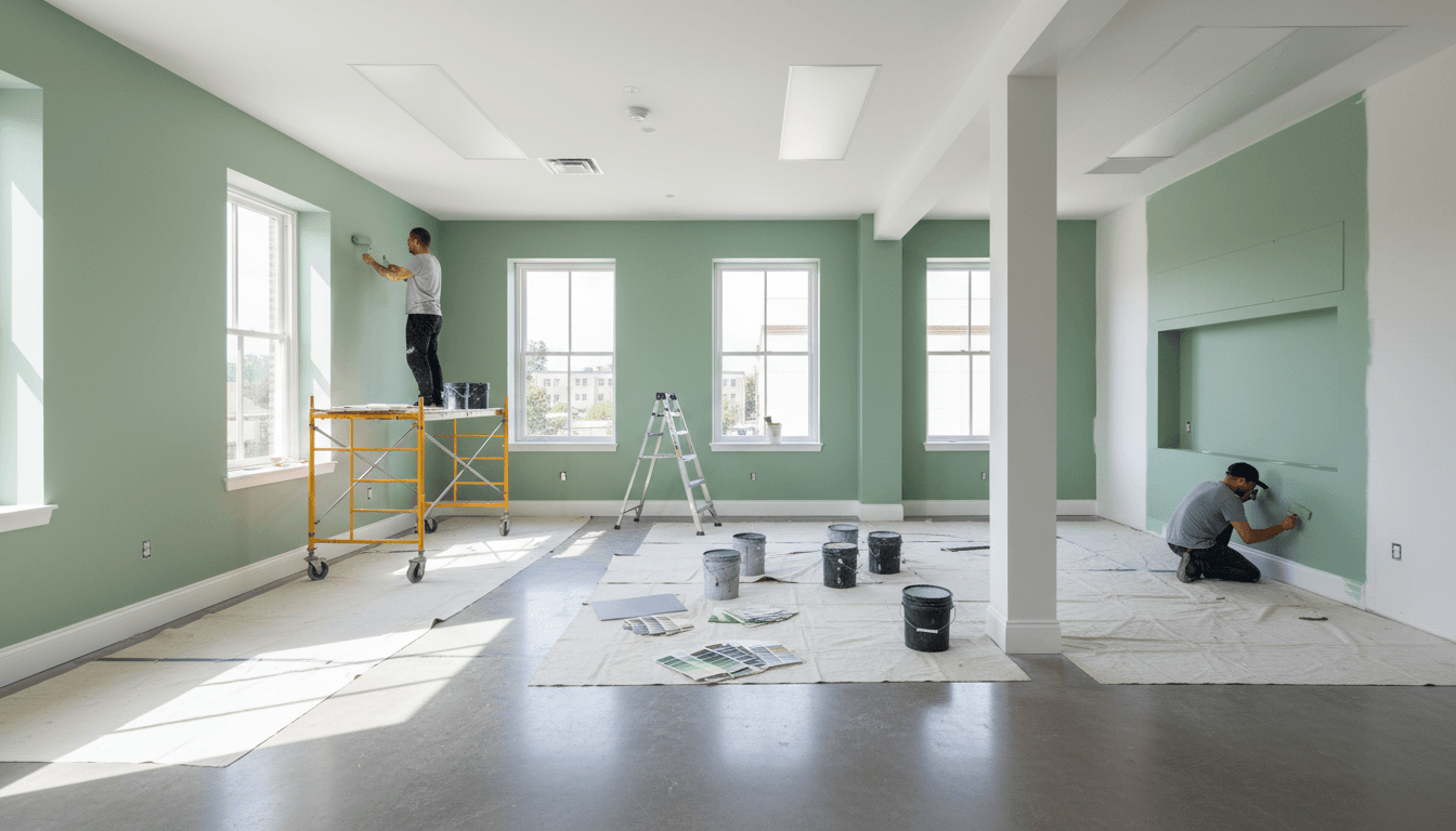 Commercial painting project